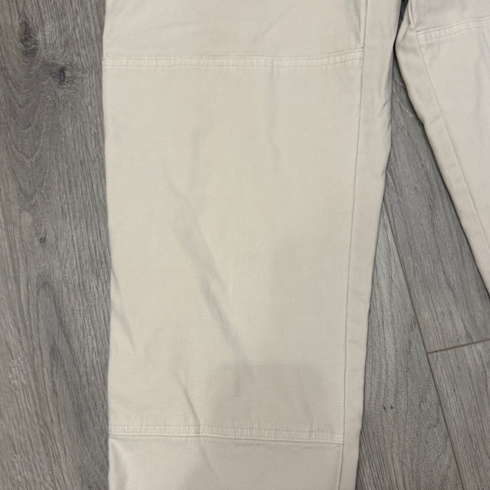Wilfred Slim Barrel Leg Cream Pants - Picture 3 of 7